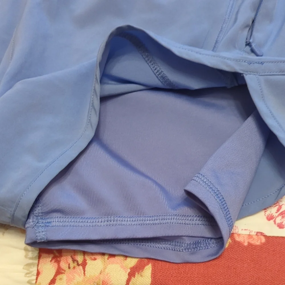 Avia Women's Dark and Light Blue Athletic Shorts - Picture 2 of 5
